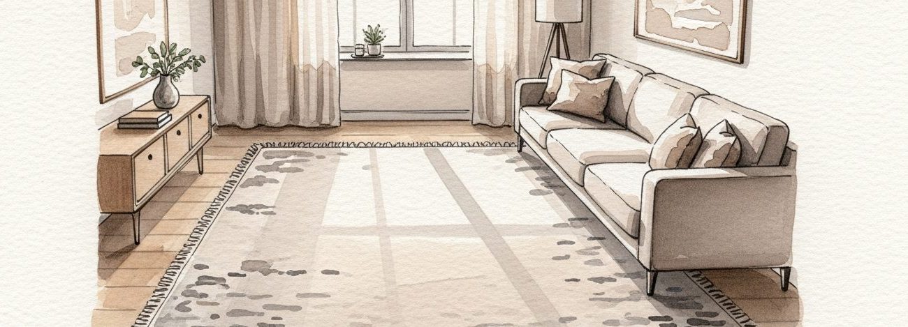 Taille tapis salon canapé : le guide pour ne plus se tromper