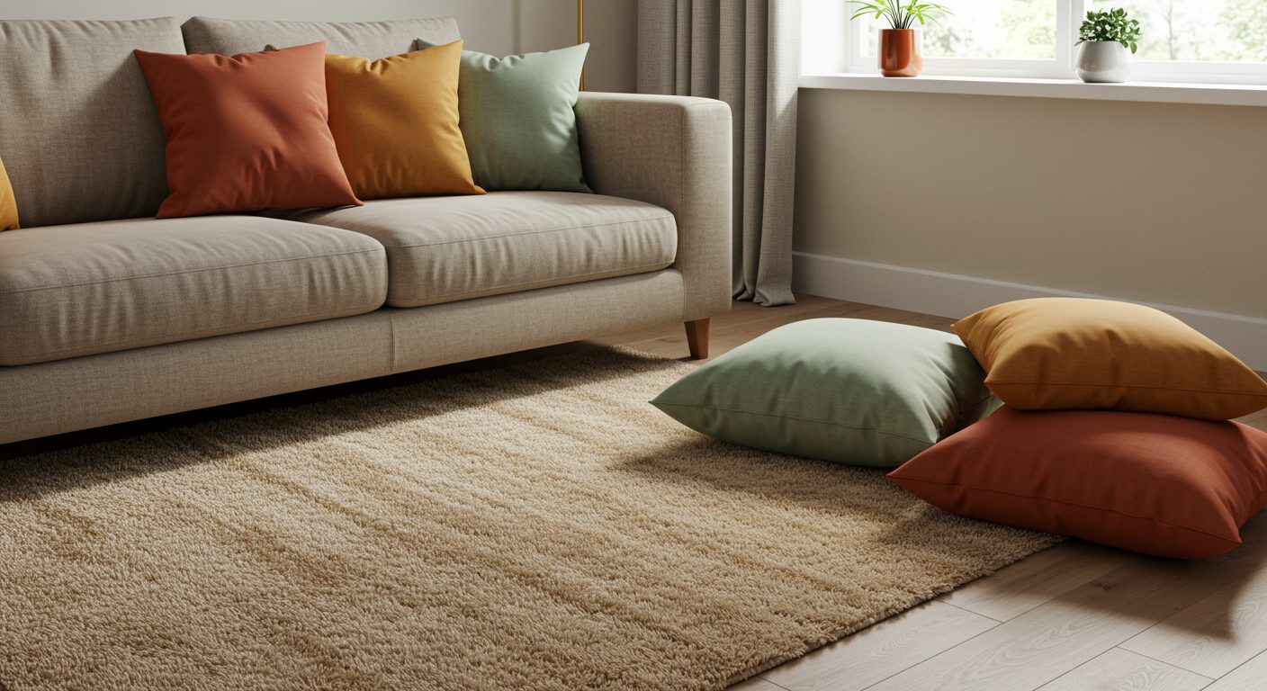 Tapis beige salon moderne : 9 conseils pour bien le choisir